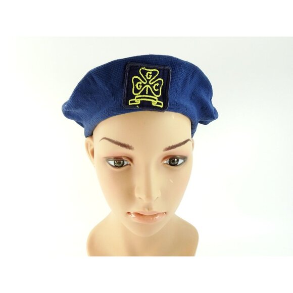 Girl Guides of Canada Vintage Beret Blue Nylon - Picture 1 of 4